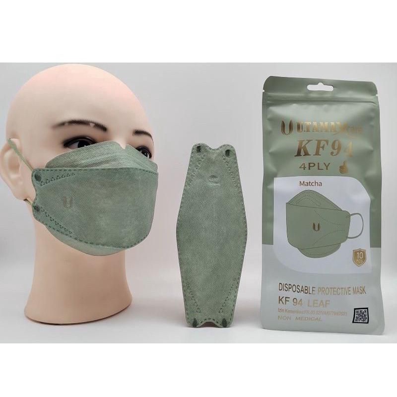 Masker KF 94 Careion Isi 10 pcs 4 ply Evo Korean style warna warni