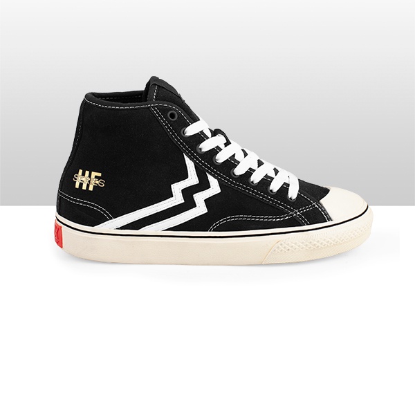 Geoff Max Official x Satria Vijie - Timeless  Hi HF Series Black White (Clearance Sale) | Sepatu Pri