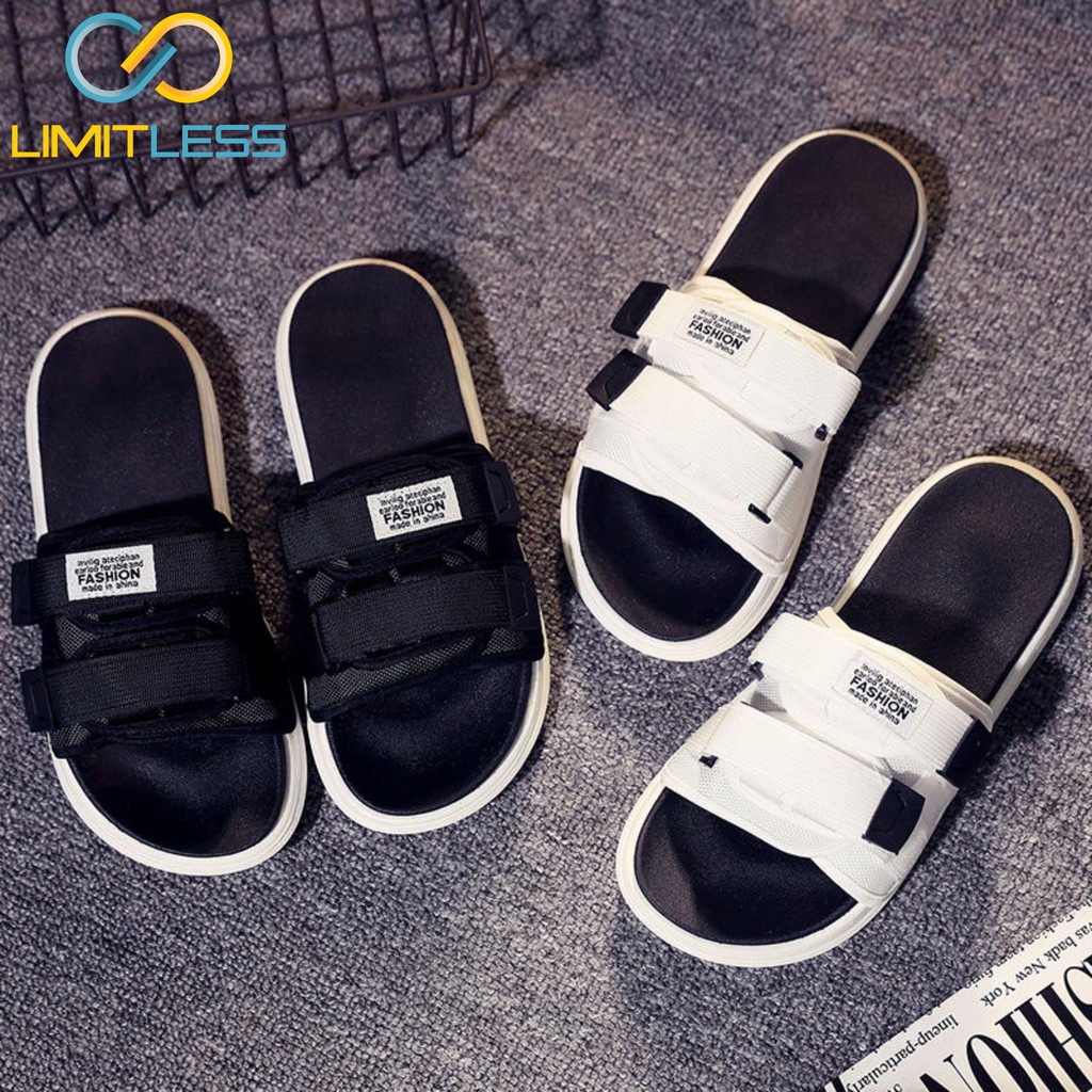 Sandal Pria Casual Kekinian Sendal Selop Pria Original Import Sendal Santai Cowok  Korean Style Terbaru Kekinian