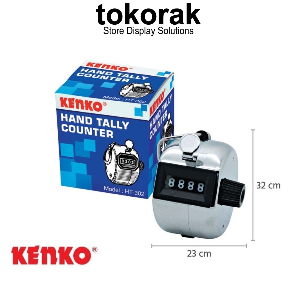 HAND TALLY COUNTER KENKO STAINLESS - ALAT HITUNG MANUAL - HITUNG CEPAT