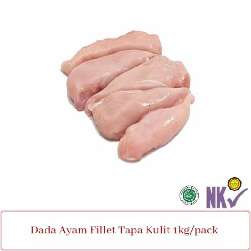 

INC Fillet Dada Ayam Boneless Tanpa Kulit - 1kg Frozen