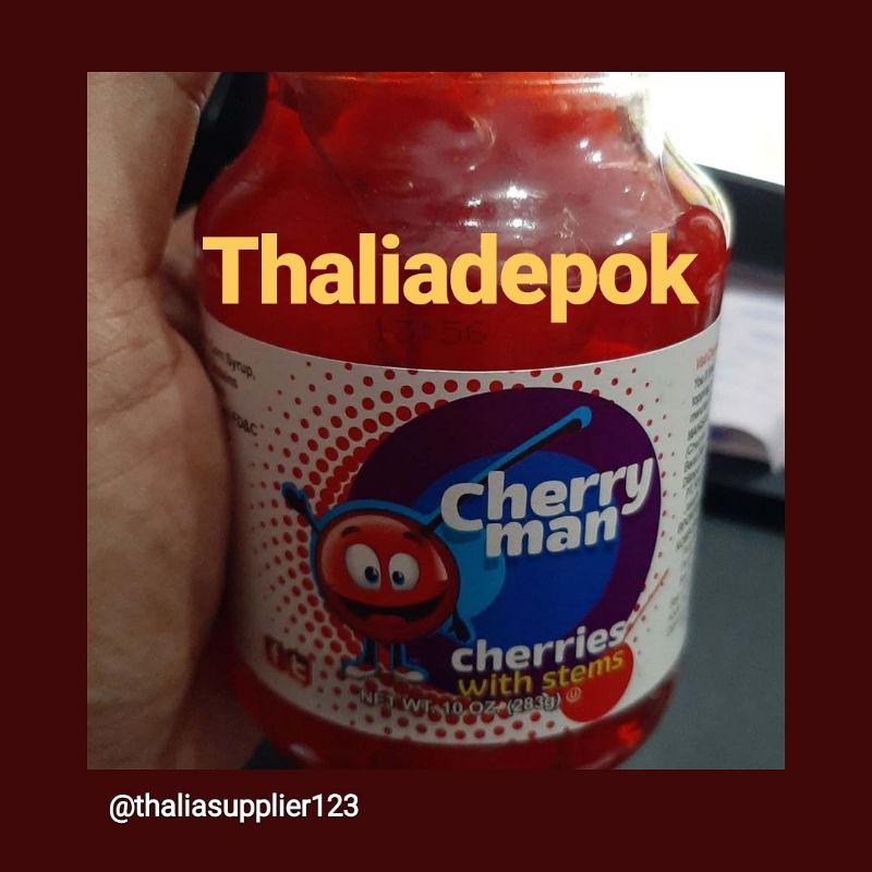 

CHERRYMAN CHERRY TANGKAI MERAH 283GR DALAM TOPLES KACA KHUSUS INSTANT KURIR