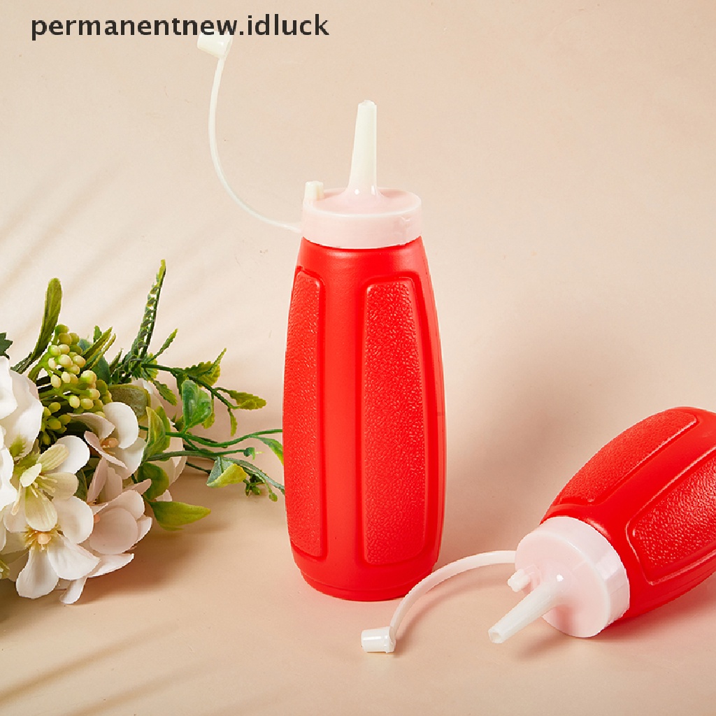 2 Pcs Botol Dispenser Kecap Bahan Plastik Ukuran 150 / 300ml Dengan Tutup