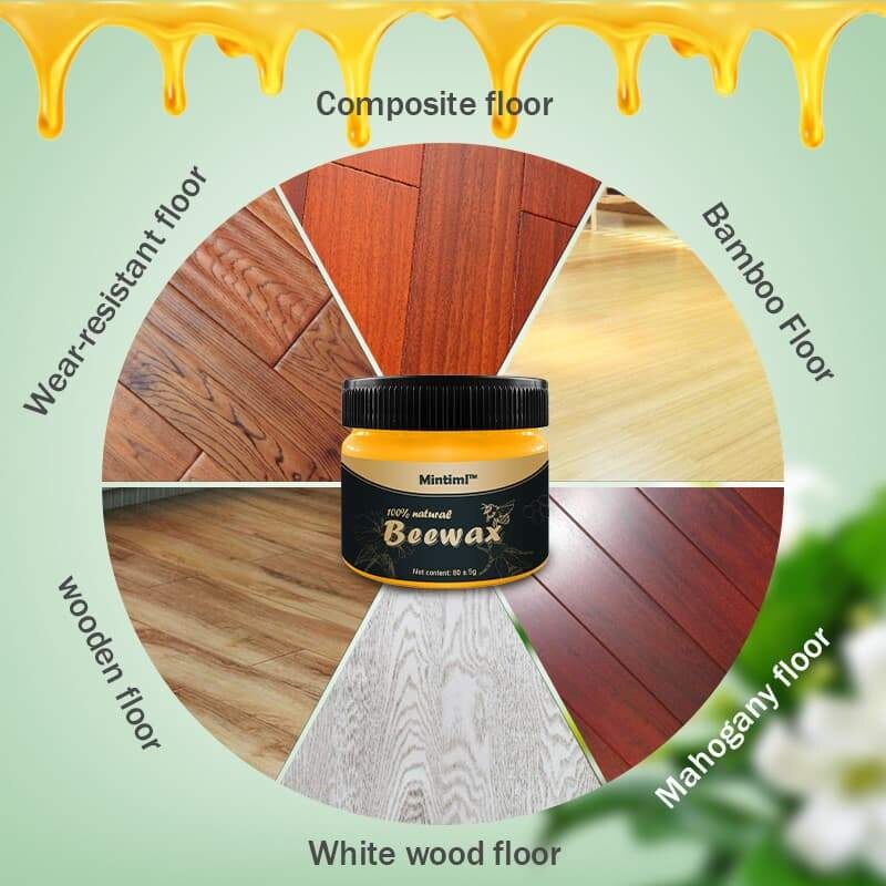 Beewax Lilin Pengkilat Kayu / Zaran Wood Seasoning Beewax / Lilin Gel Lebah Alami Pengkilap Kayu Furnitur / Polish Kayu