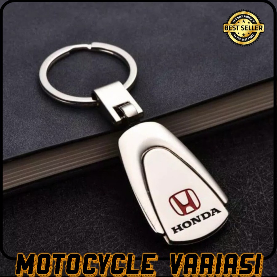 gantungan kunci logam stainless logo HONDA JAZZ CRV BRV ACCORD MOBILIO dll