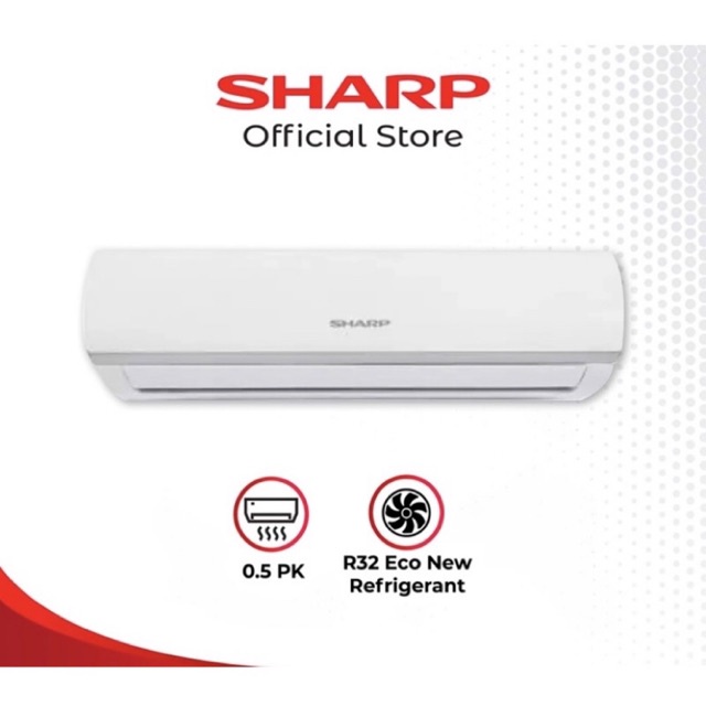 SHARP AC 1/2 PK - AH-A5BEY [Indoor + Outdoor Unit Only]
