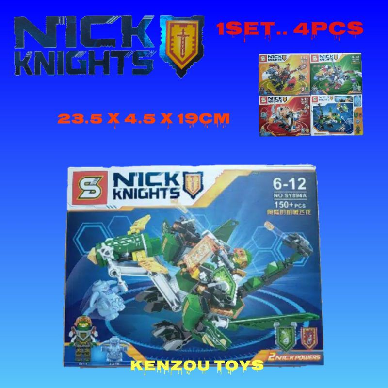 Lego nick knights 1set 4pcs