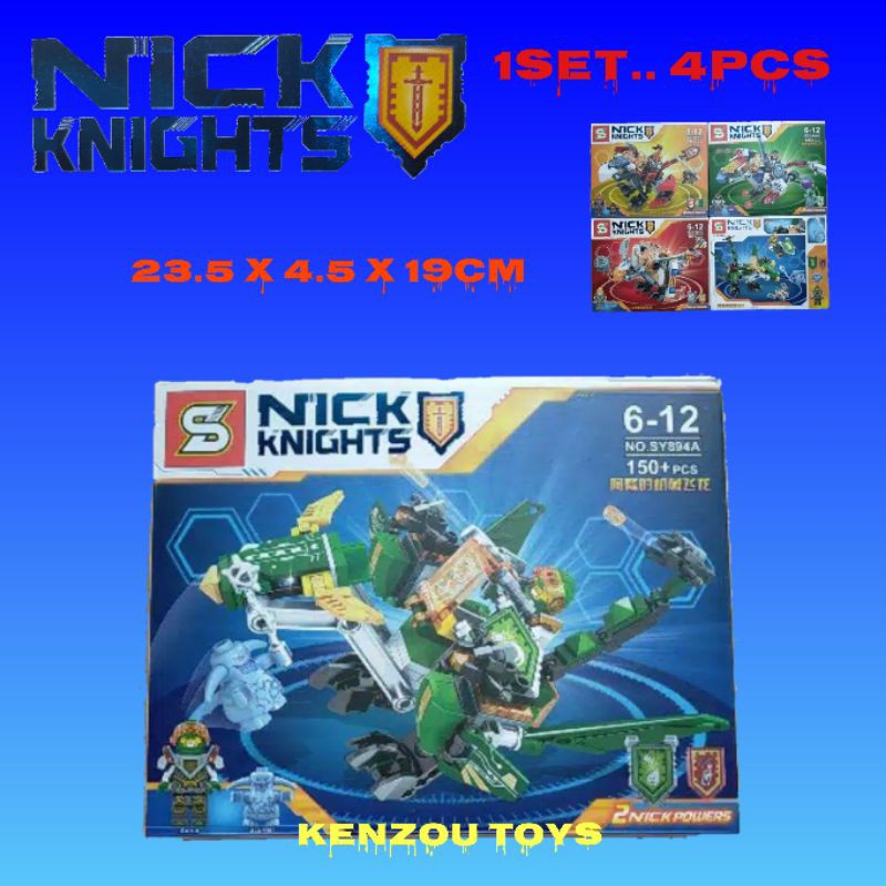 Lego nick knights 1set 4pcs