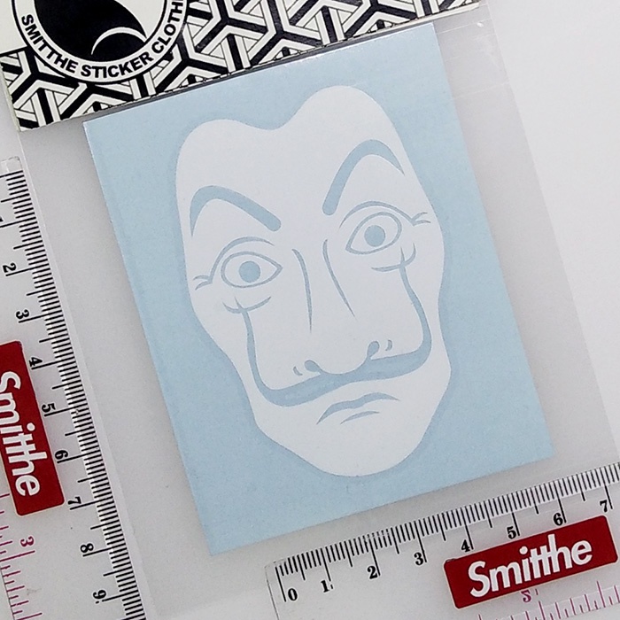 Stiker Money Heist Salvador Dali Cutting Sticker