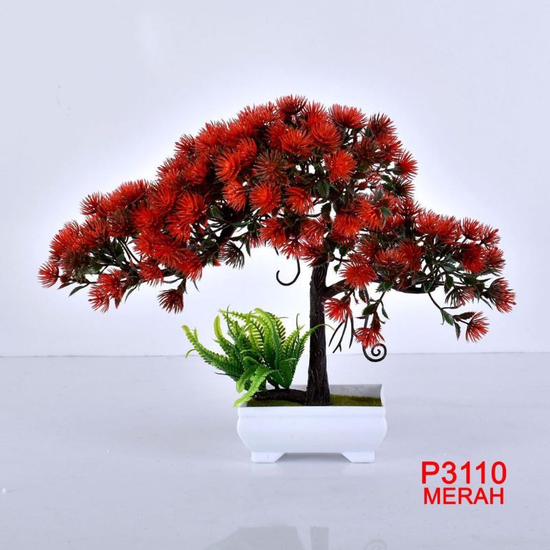 TF11/COD/P3110 ( 1kg bisa 10pcs ) BUNGA DEKORASI/BUNGA PLASTIK/TANAMAN ARTIFISIAL-MERAH