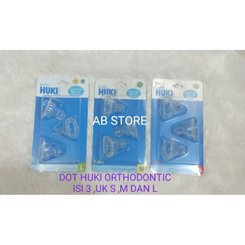 DOT HUKI ORTHODONTIC ISI @3pcs UK S,M DAN L