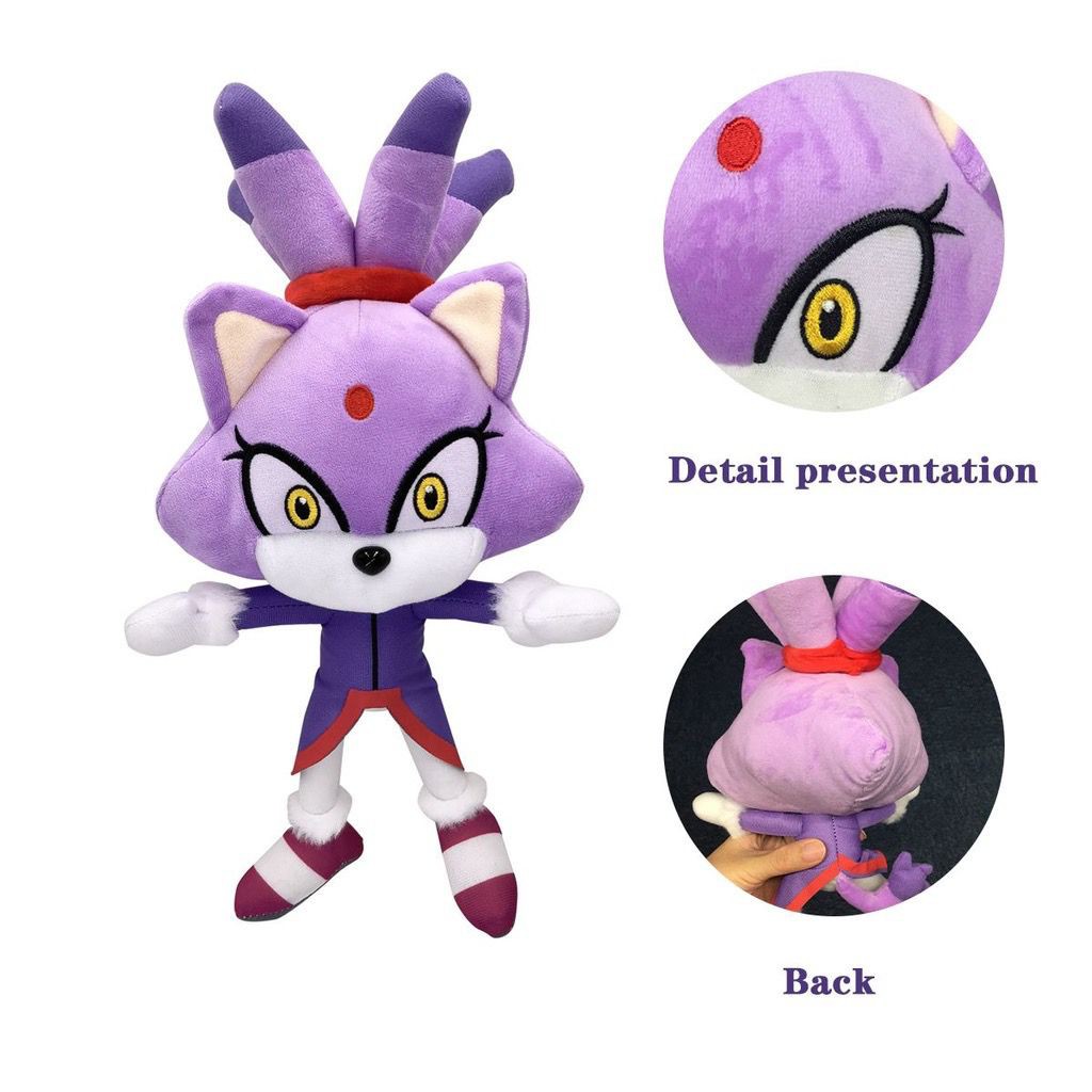 Boneka Sonic Boneka Blaze Boneka Bruz 34cm Boneka Tails Boneka Knuckle Boneka Shadow Boneka Amy Bone