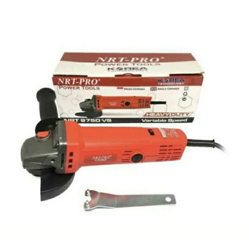 MESIN GURINDA TANGAN VARIABLE SPEED NRT PRO 9750VS GERINDA 4 inch / Gerinda Tangan / Gerinda NRT-PRO