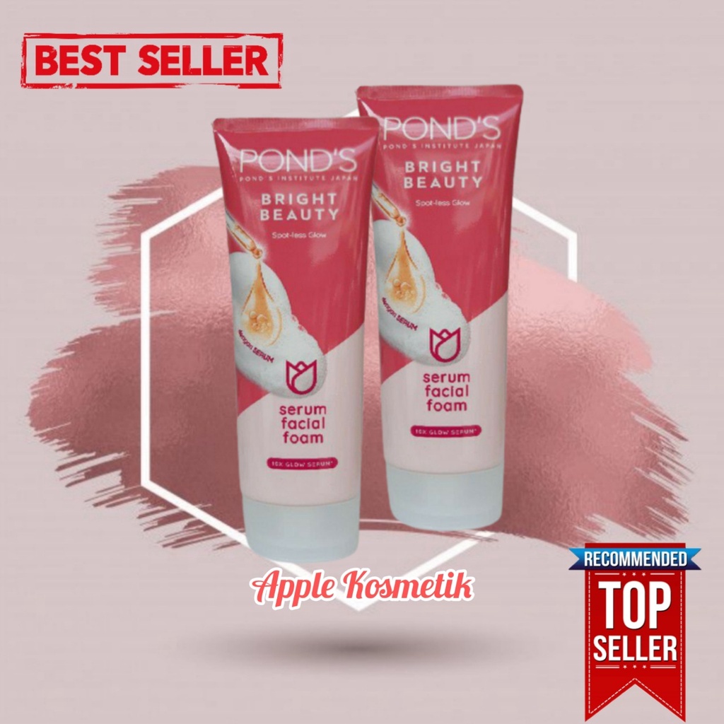 POND'S Bright Beauty Serum Facial Foam 100g - PINK - Apple_Kosmetik