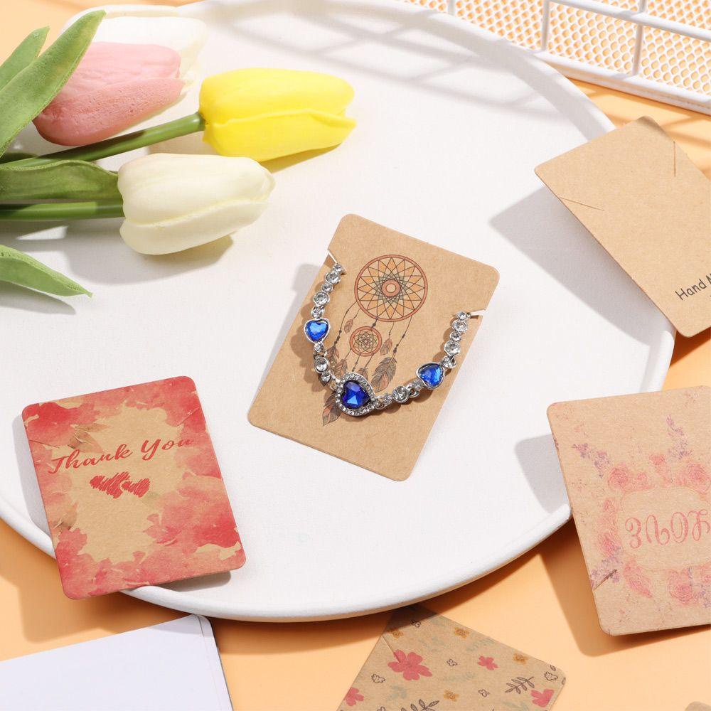 Pajangan Kartu Trinket Kalung Nanas Elegant Paper Kraft Banyak Motif