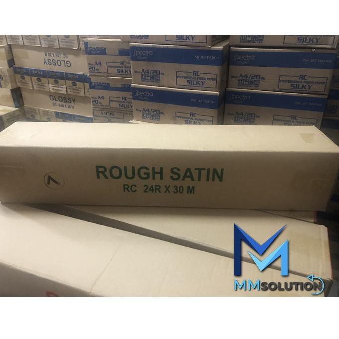 

Spectra 24R Photo Rough Satin 260 Gram (60,96CM x 30Meter) / Kertas Foto Satin 24R for Plotter (ART.
