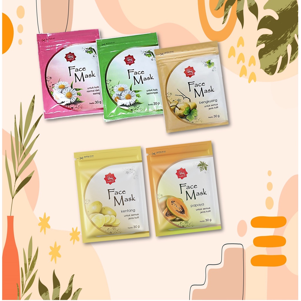 Viva Face Mask Masker Wajah 30g BPOM Halal (KIM)