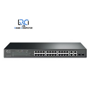 TP-Link T1500-28PCT(TL-SL2428P) 24-Port 10.100Mbps plus 4-Port Gigabit Smart PoE+ Switch