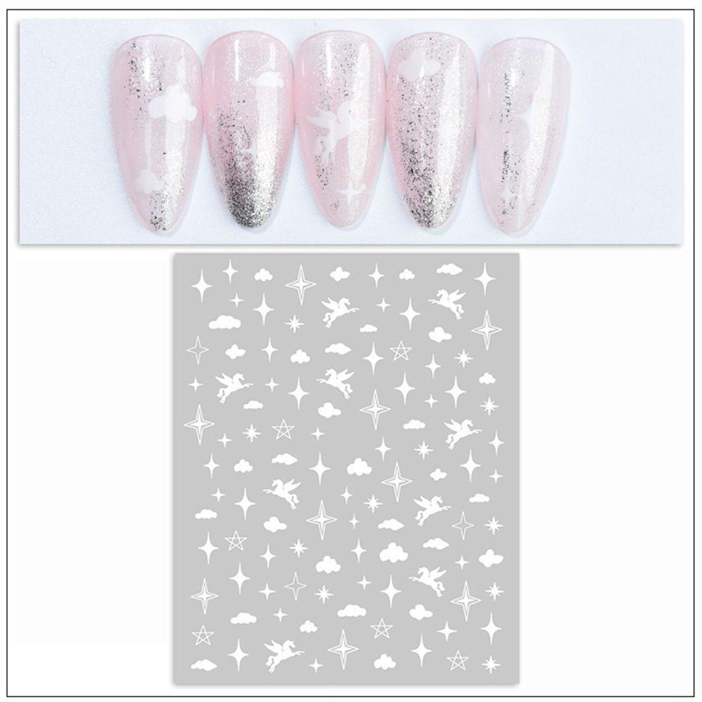 R-flower 1lembar Stiker Nail Art DIY Kuku Kecantikan Aksesoris Kuku Nail Art Dekorasi