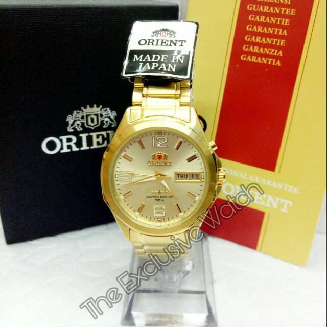 Jam Tangan Orient Automatic Otomatis Plat Gold Pria Antik Classic Klasik Baru Made In Japan Antik Shopee Indonesia