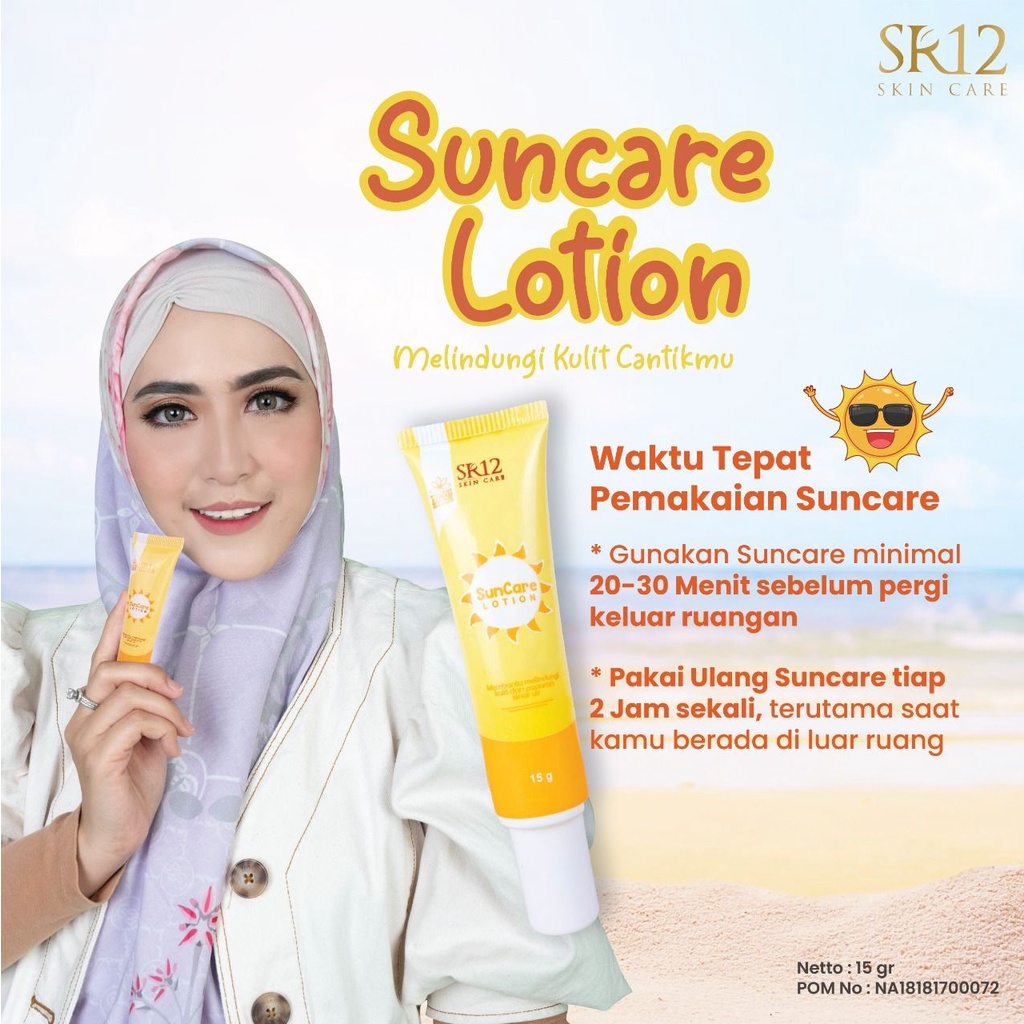 Paket Anti Belang Suncare Body Lotion SR12 Mencerahkan Melembabkan dan Menjaga Kulit dari Sinar UV