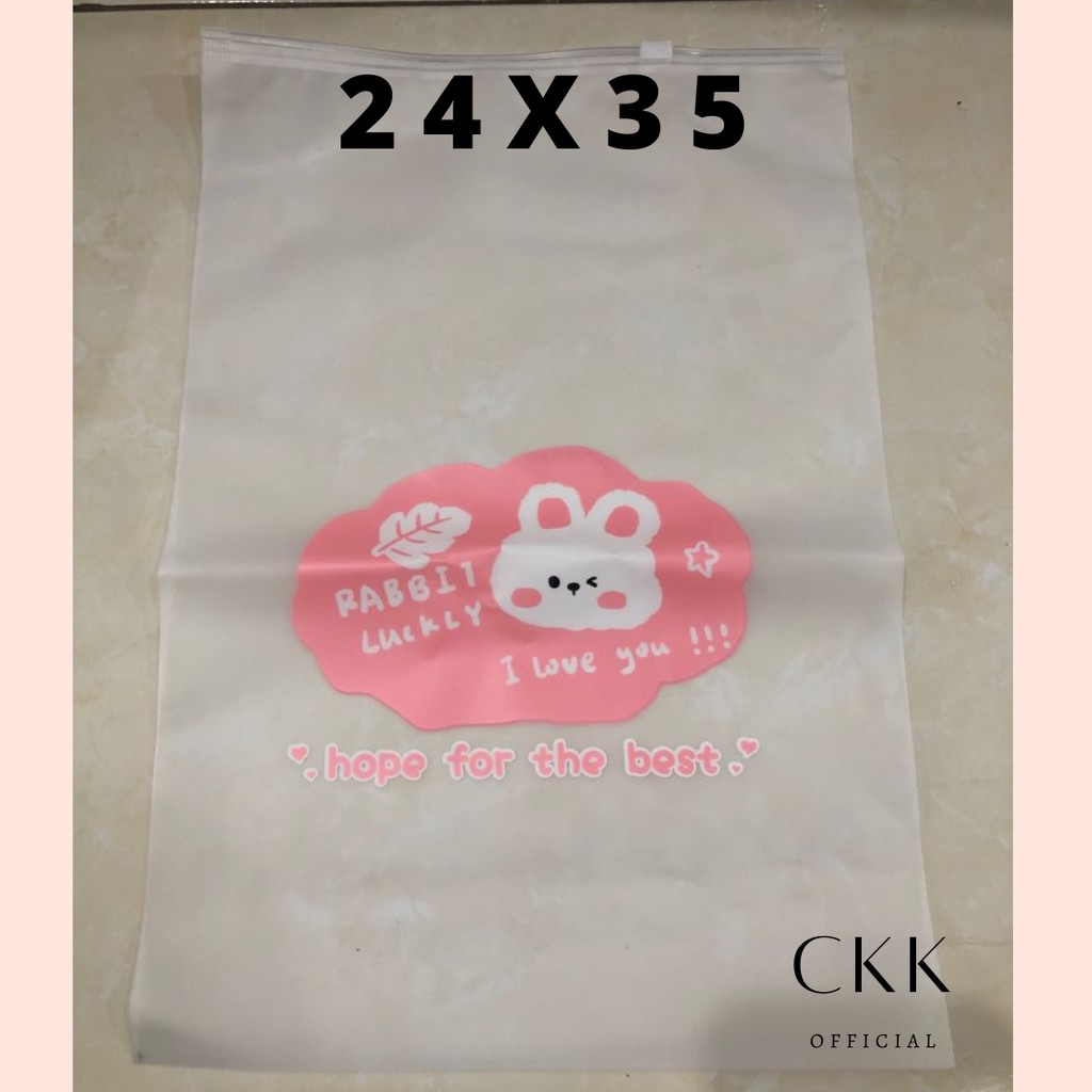 ➰CKK➰ ZIPPER LUCU MOTIF BEAR AC39 STORAGE BAG TRAVEL