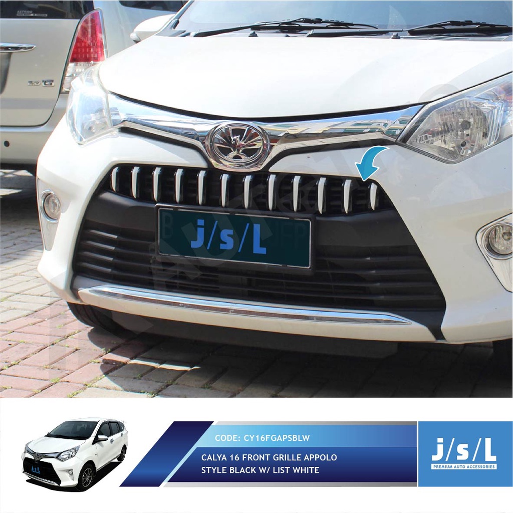 GRILL CALYA 2016 APOLLO HITAM LIST CHROME JSL