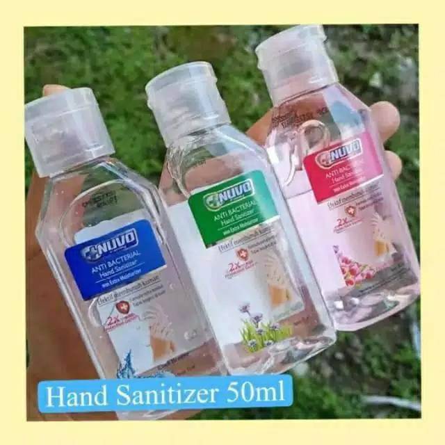 NUVO 50ML GEL 1 KARTON ISI 36 BOTOL HANDSANITIZER MURAH