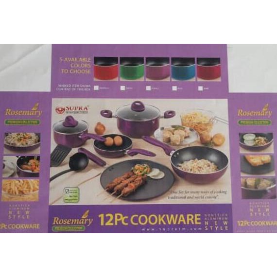 Panci Set Supra Rosemary 12 Pcs - Terbaik 