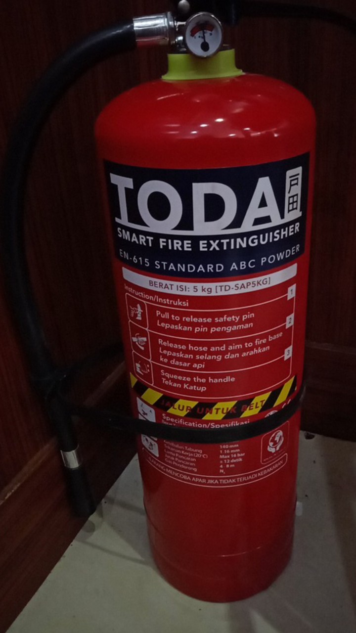 Apar 5 Kg / Pemadam Api 5kg / Set Komplit Toda By Tonata Fire Extinguisher