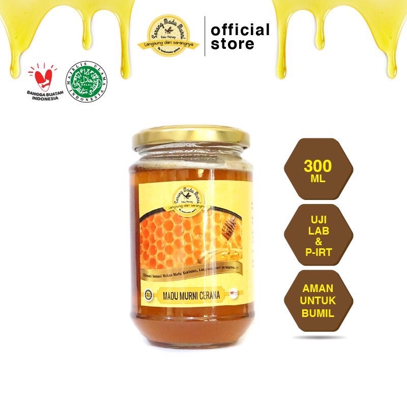 

TERLAKU Madu Murni cerana 300ml