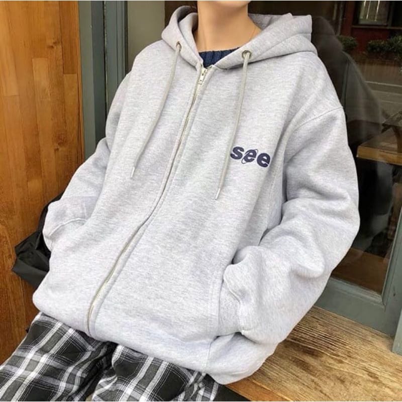 HOODIE ZIPPER SEE - JAKET UNISEX SEE - ATASAN KEKINIAN PREMIIUM