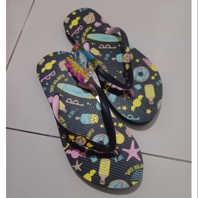 Sandal Ando wanita / Sandal ando karakter surfer girl / sandal wanita