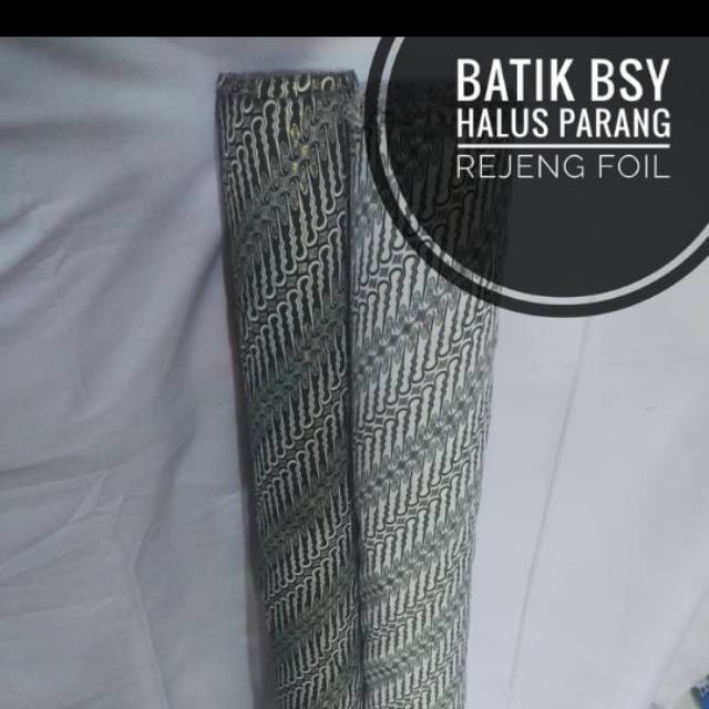 bahan kain batik bsy parang foil gliter /batik meteran murah