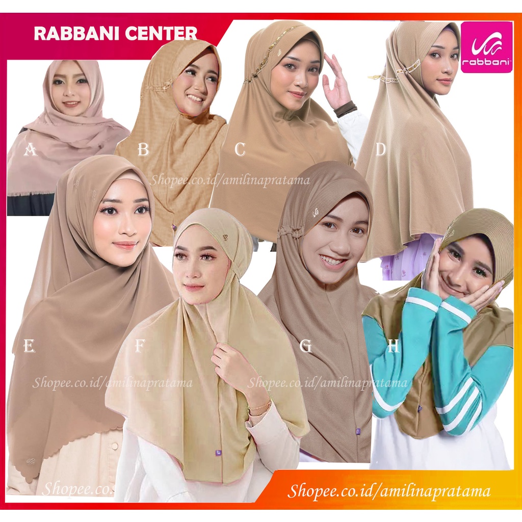 kerudung Rabbani ASLI warna coksu moca