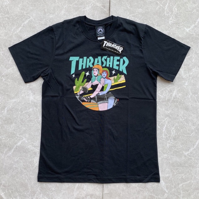 Thrasher Babes Magazine Black Tshirt - ORI