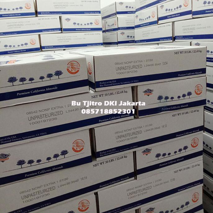 

Kacang Almond Mentah 1 Kardus - Almon 1 Dus Blue Diamond 50 Lbs Bibisale318