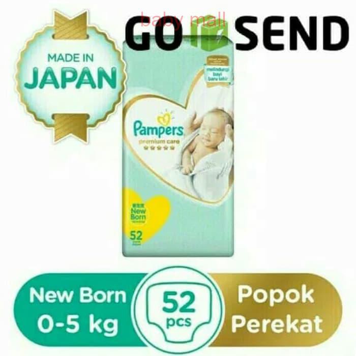 popok bayi size new born pampers premium care NB52
