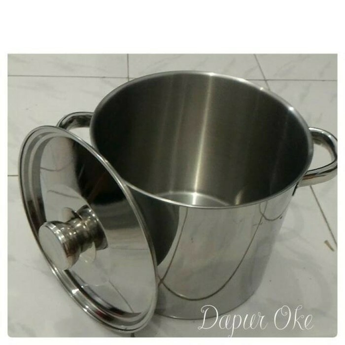 Jual Panci Tong Air Bima 26 Stainless Masak Rebus Tempat Stockpot Dandang Murah