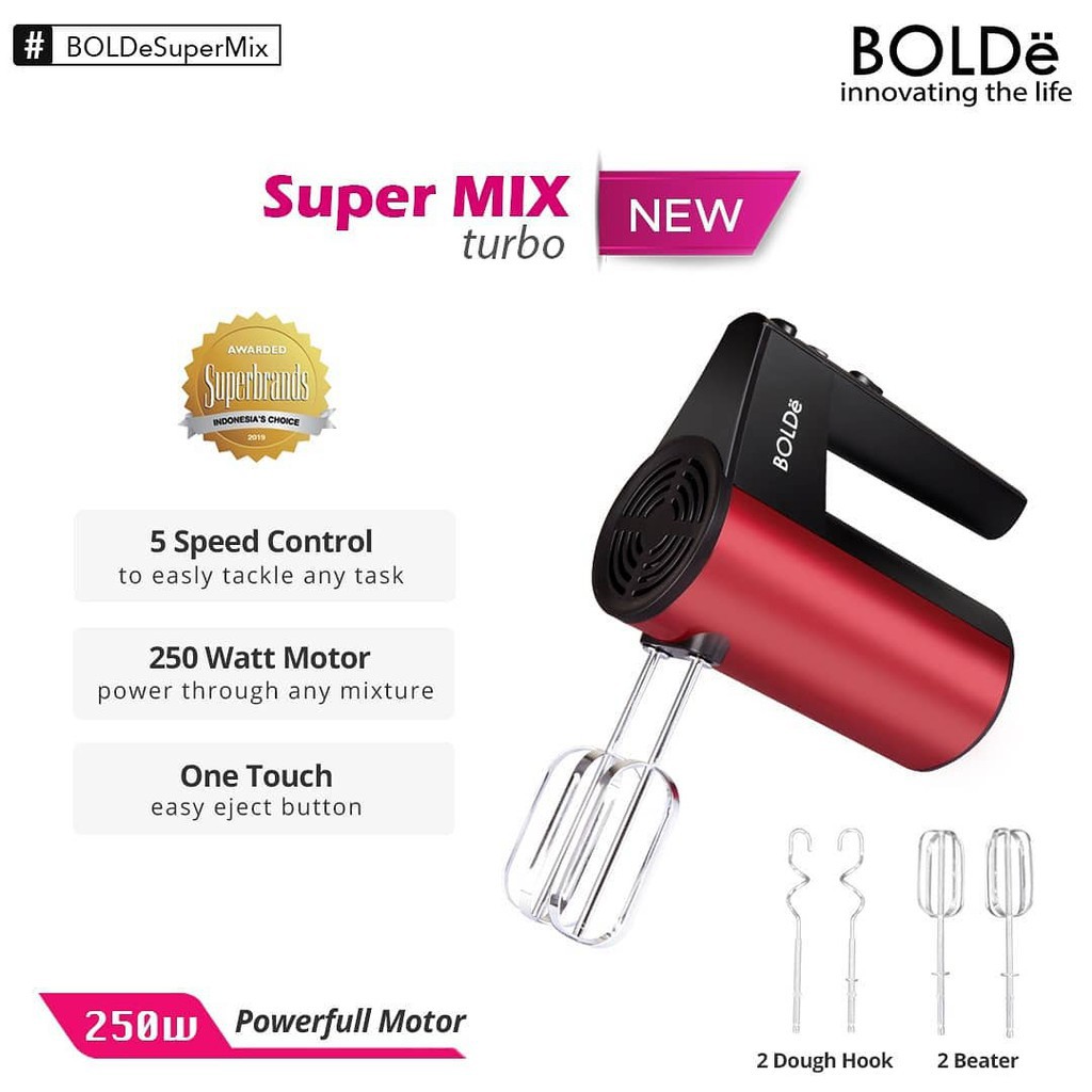 Hand Mixer BOLDe Super Mix Turbo super halus original