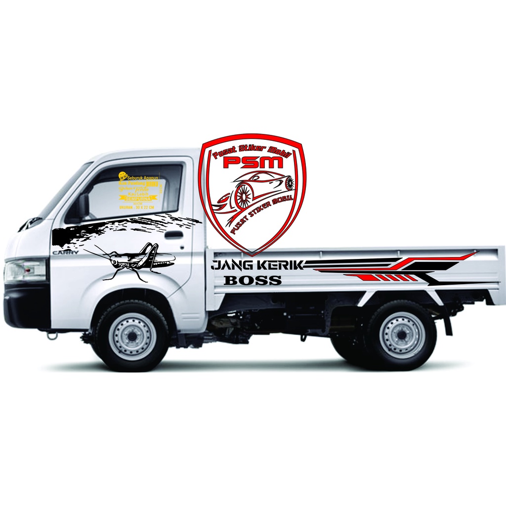 stiker mobil pickup mega carry stiker mobil pick up apv mega carry cutting sticker mobil futura pick