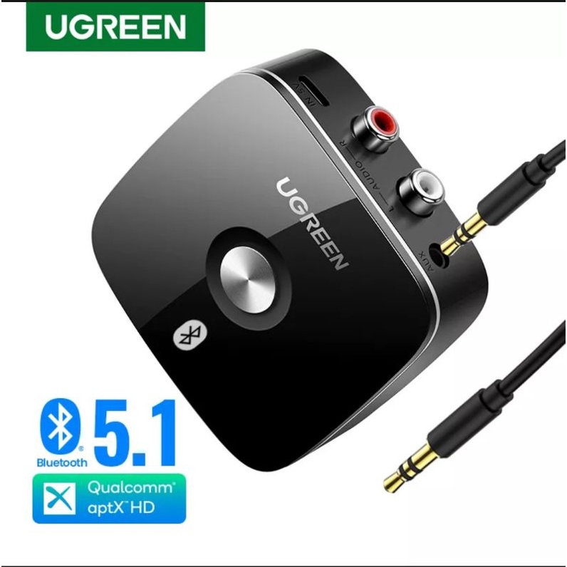 Ugreen Bluetooth 5.1 Aptx Receiver Audio Adapter with Aux 3.5mm / RCA Stereo Hifi