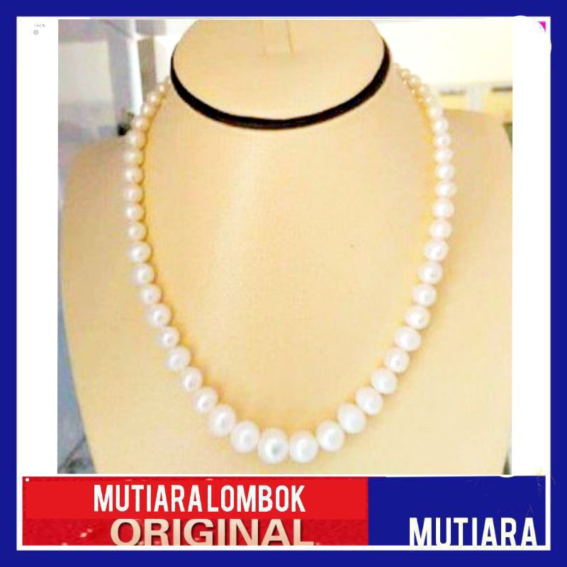 kalung mutiara asli lombok kalung mutiara lombok mutiara asli mutiara tawar perhiasan wanita pearl