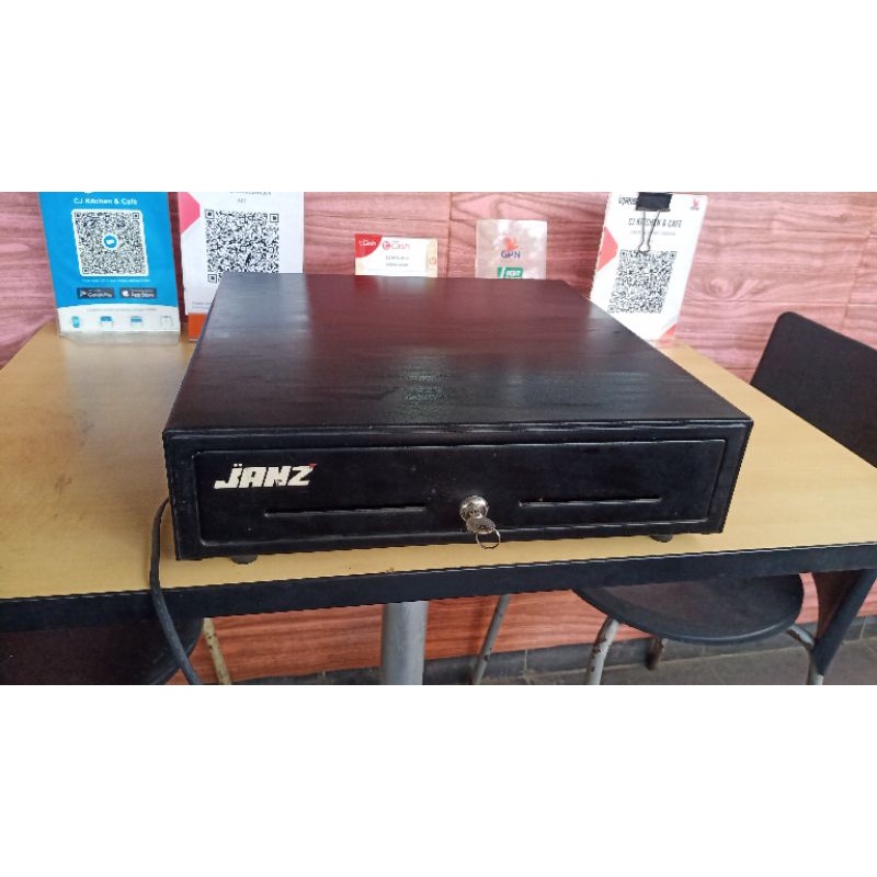 Jual Cash Drawer Janz Laci Uang Kasir koneksi RJ11 Printer Kasir/PC