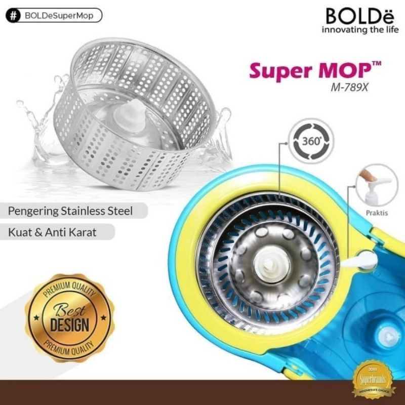 Bolde Super Mop / Alat Pengepel Lantai M-789X+