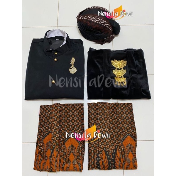 Set Baju Prewedding / Baju Couple Adat Jawa - Jogja, Motif Truntum Garuda