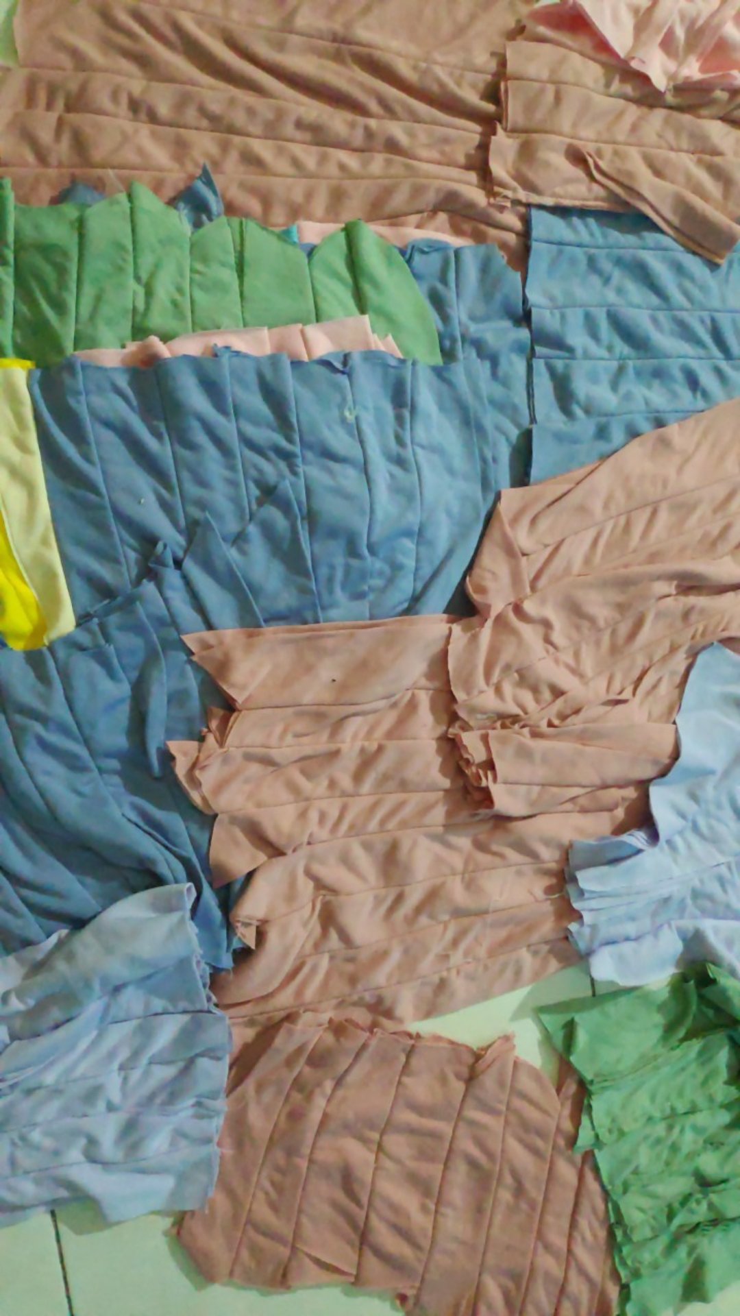 Lap Majun Kain Katun Warna Per 1 Kg (kilogram) Jahit Sambung Gombal Hak