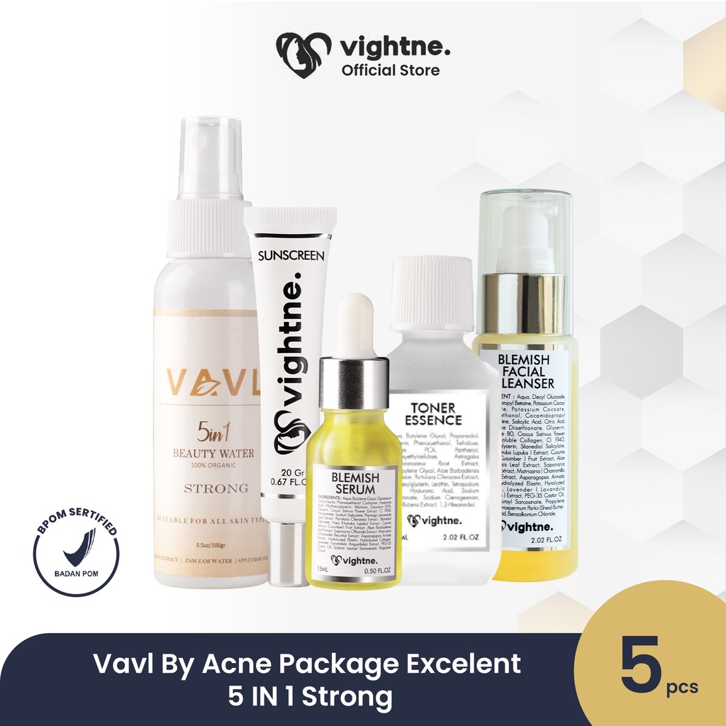 [READY] 1 PAKET VIGHTNE VAVL 3IN1 ORI / 3IN1 STRONG BY ACNE SERIES BPOM - JAMINAN ORIGINAL / PERAWATAN WAJAH