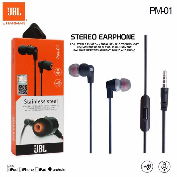 Zuki Store HANDSFREE / HEADPHONE / EARPHONE / HEADSET JBL PM-01