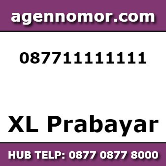 kartu perdana Xl Nomor cantik 0877 1111 1111